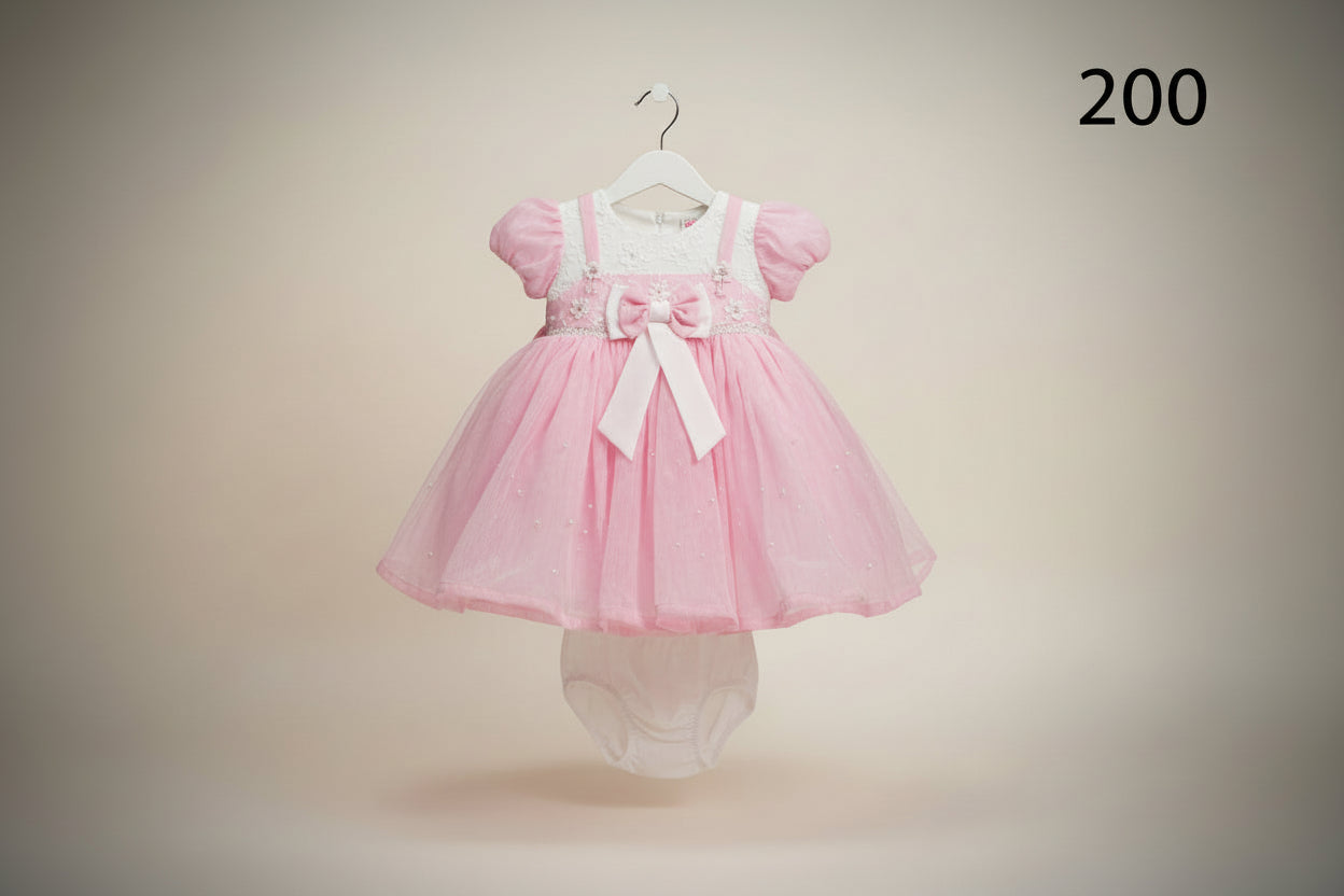 Girls Party / Occasion Dress Set (Dress + Bloomers)
Brand tag visible: “Girls Fashion”.200.
