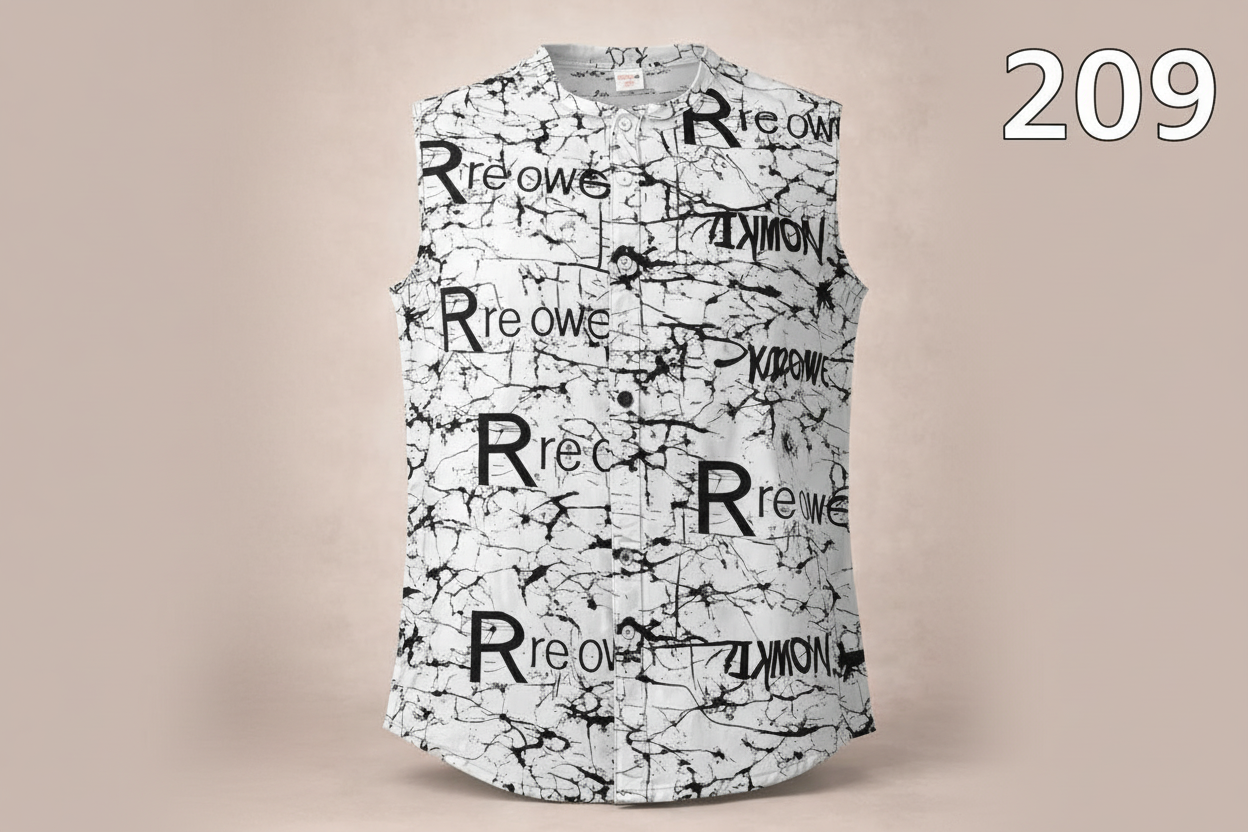 Kids Trendy Printed Sleeveless Shirt 209