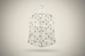 Sleeveless Printed Cotton Button-Front Top for Girls 174