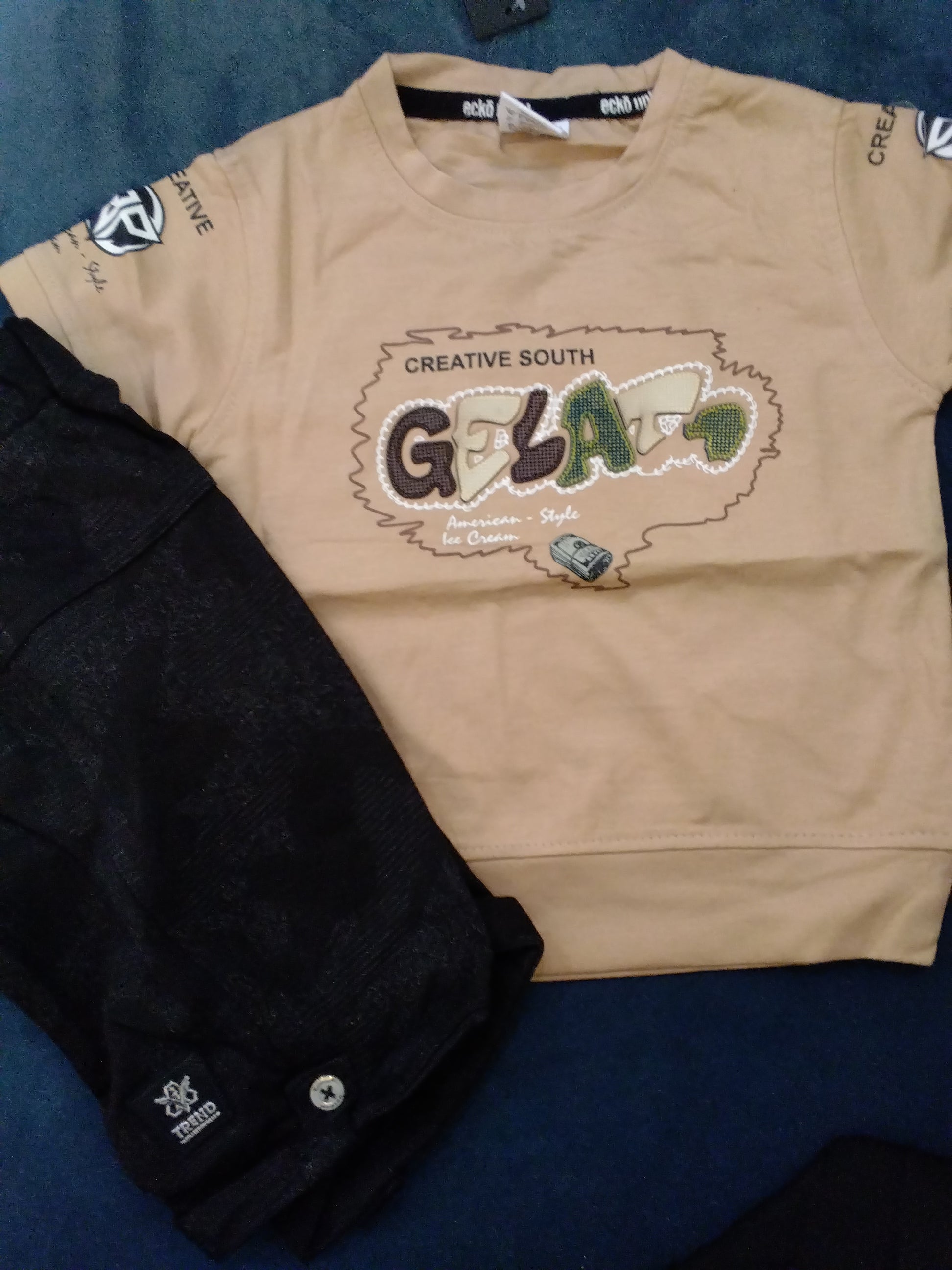 Kids Printed Sweatshirt & Joggers Set – Creative South GELAT Co-Ord.440.