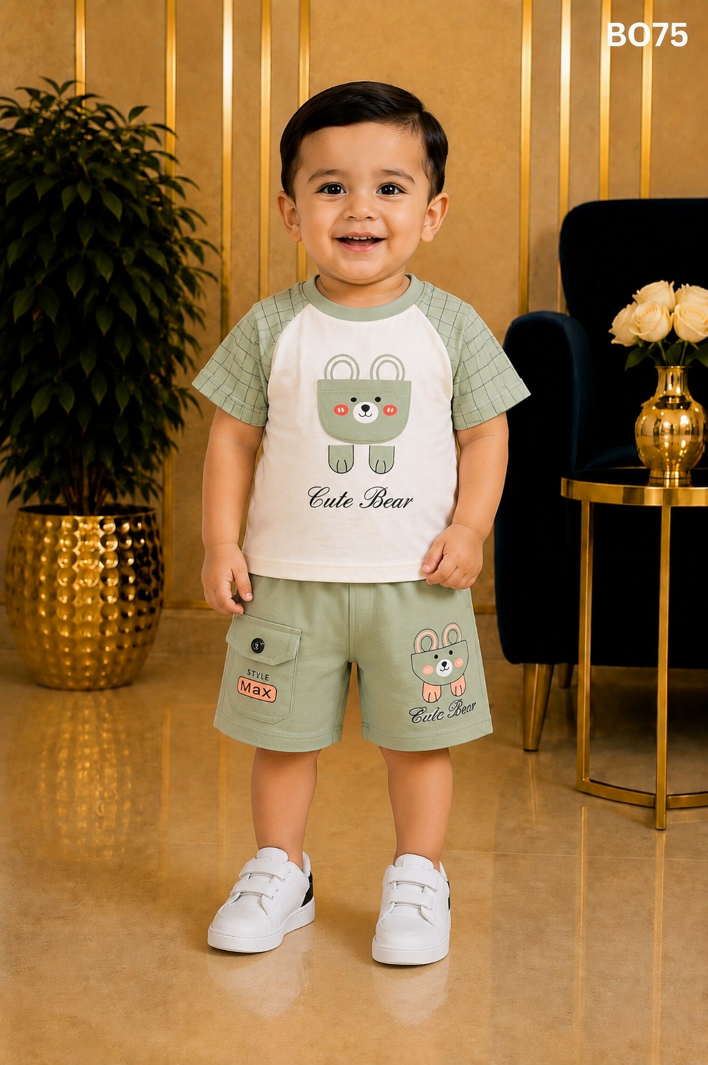 Boys’ Premium T-Shirt & Shorts Set-BO75