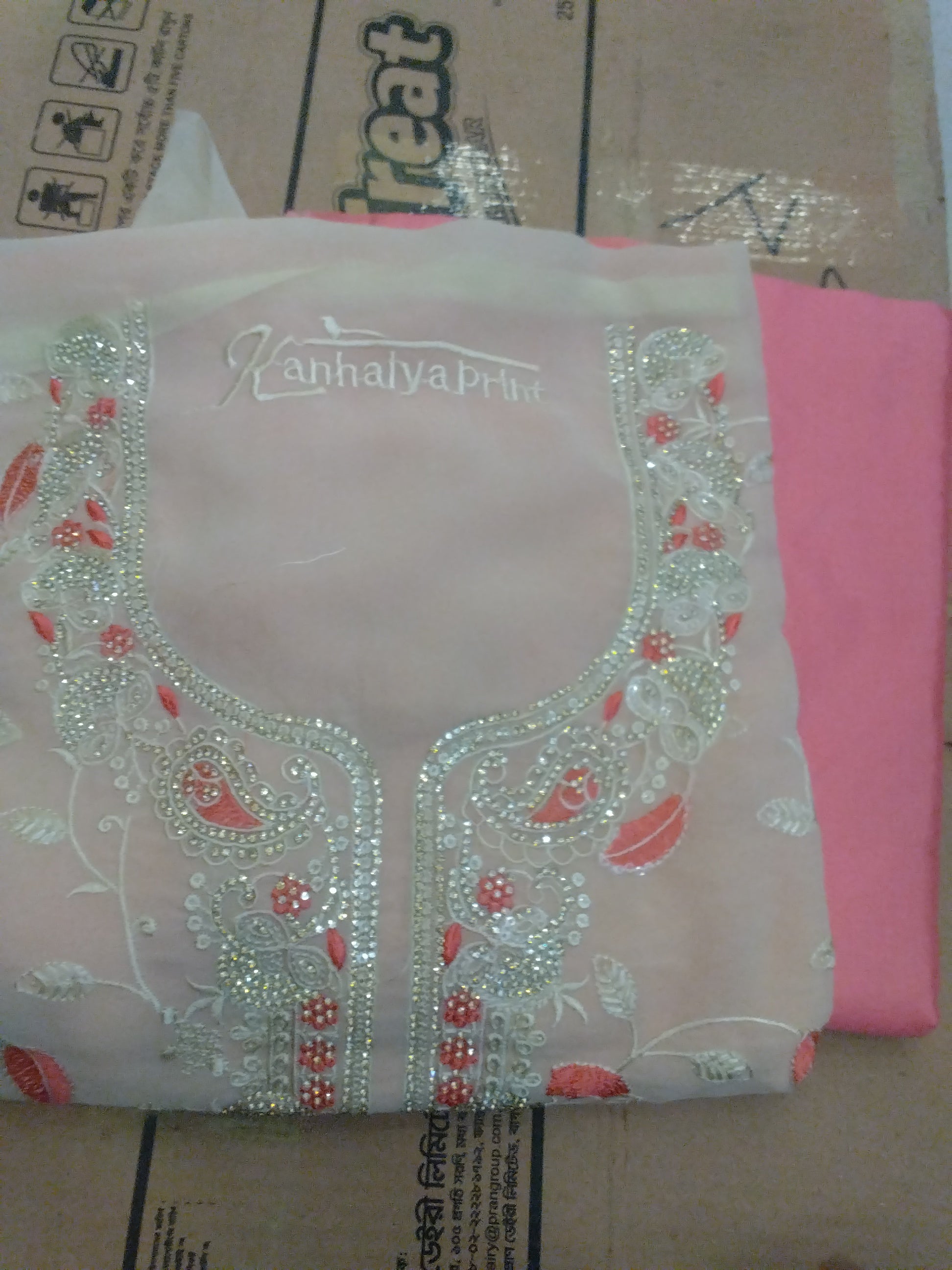 Premium Embroidered Chiffon Salwar Kameez Set — Elegant Multi-Color Collection 003