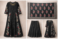 Luxury Georgette+Cotton Sequin Embroidered Kurti 1167