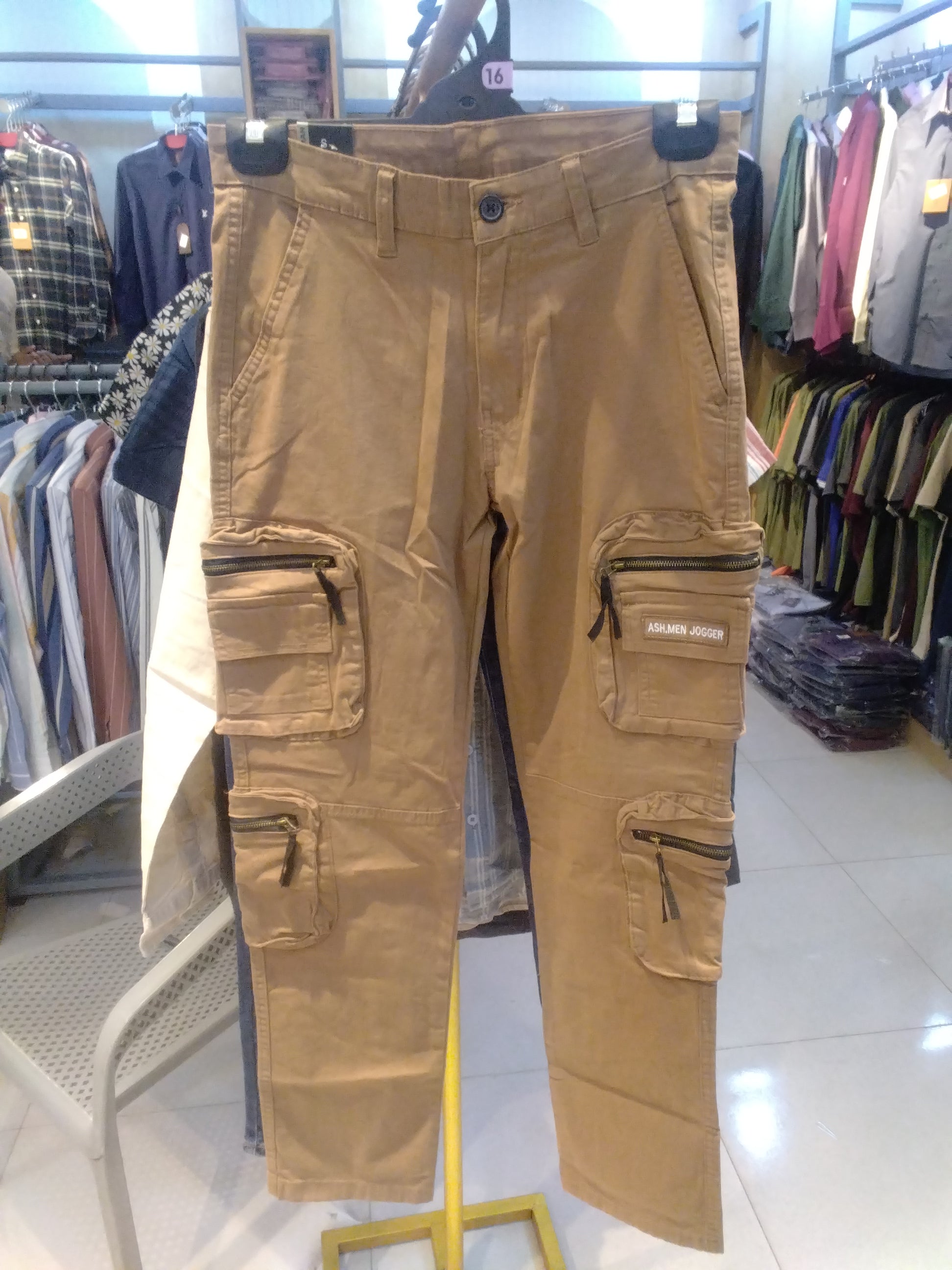 10 POCET CARGO TWILL PANT _ASH MAN 34- TAN