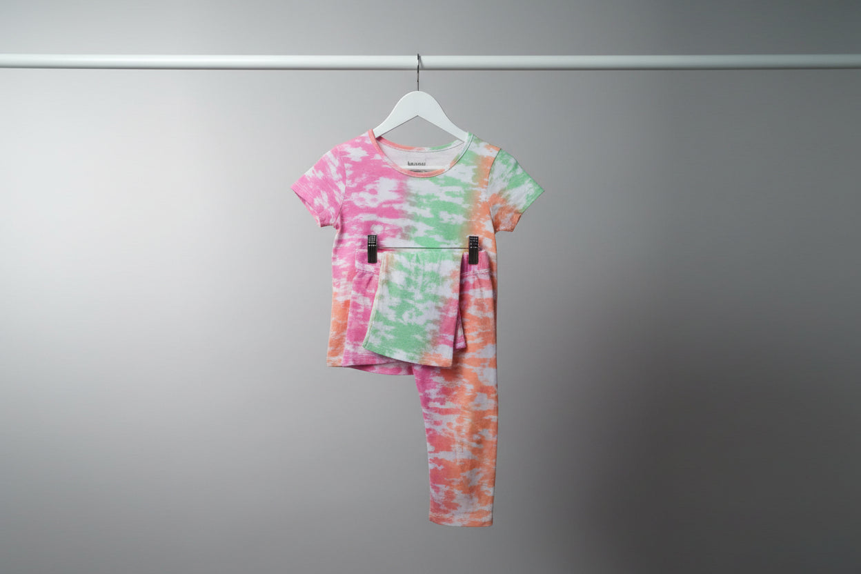 Girls Bird & Floral Printed Dress-3302