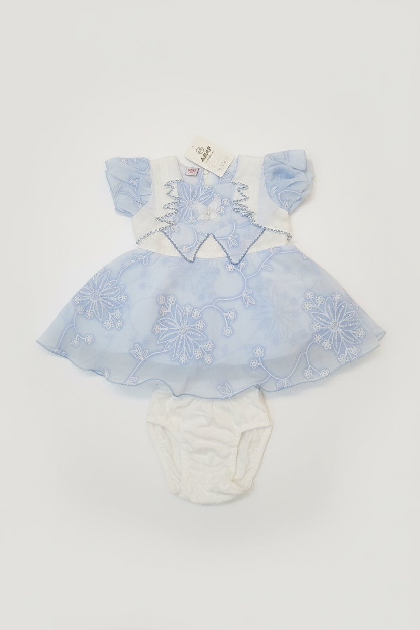 Baby Girls Elegant Embroidered Dress 257