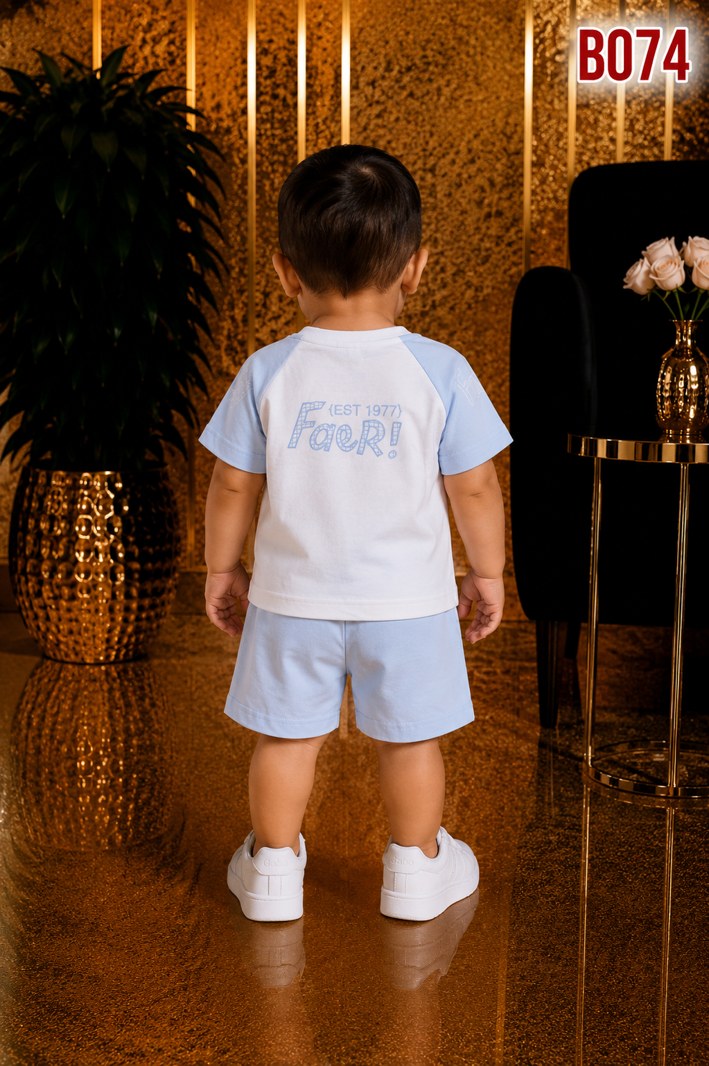 Boys’ Premium T-Shirt & Shorts Set-BO74