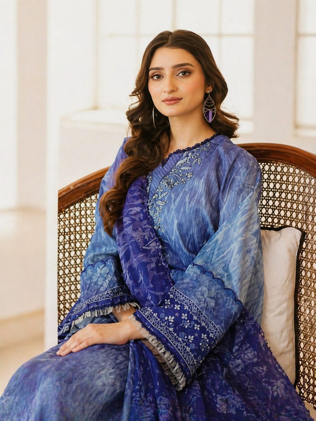 Luxury Digital Printed Lawn Three Piece Set -C260