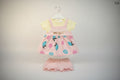 Baby Girls Magic Fruit Print Dress Set with Inner Tee & Bloomer 123