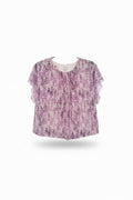 Girls Floral Ruffle Sleeve Party Dress 949