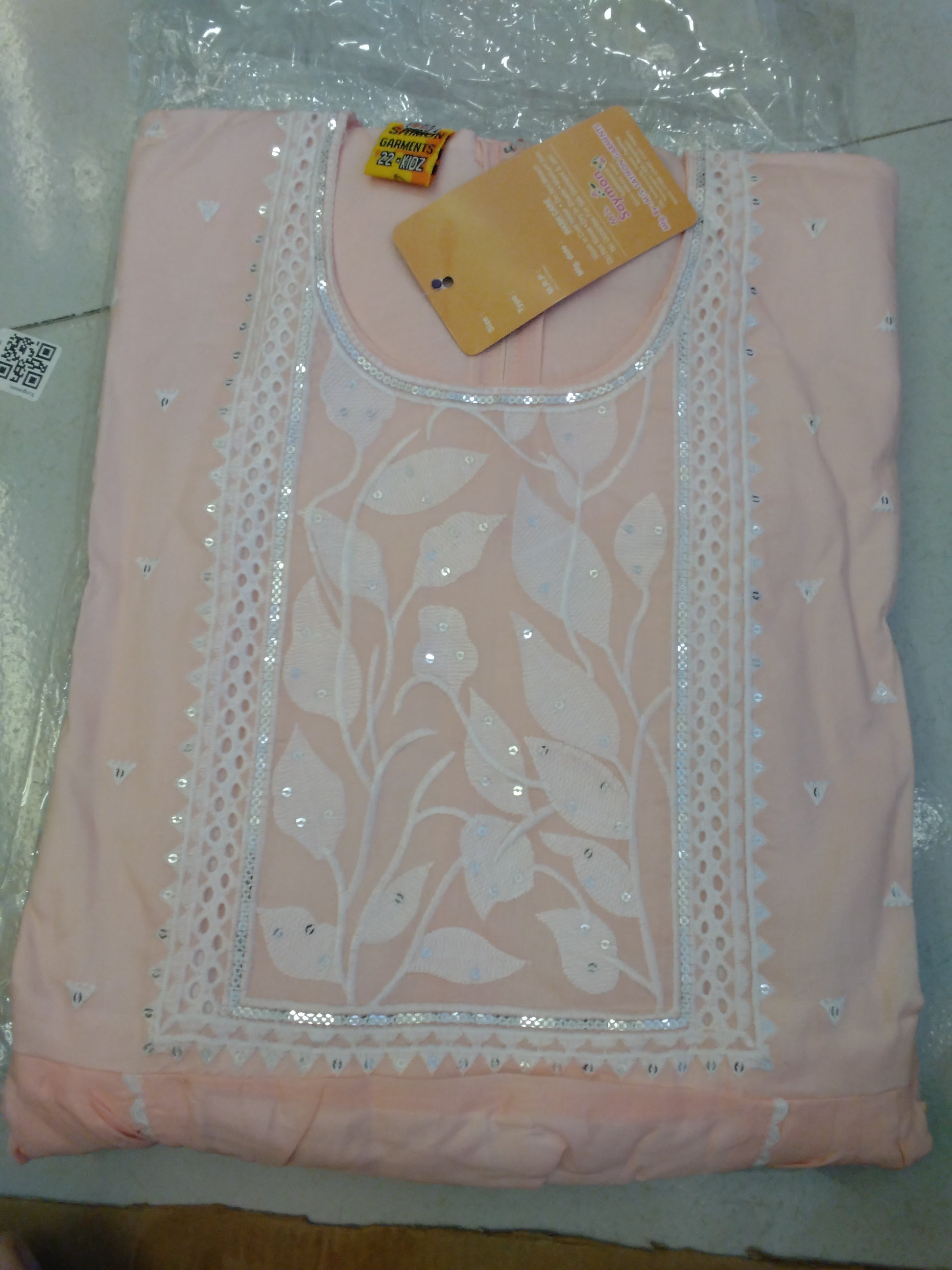 Women’s Elegant Embroidered Sequin Kurti  C141