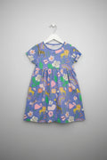 Girls Bird & Floral Printed Dress 3340
