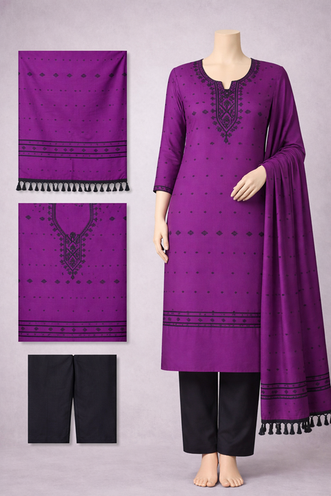 Half Silk Three Piece ST34