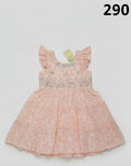 Girls Floral Embroidered Party Dress (Sleeveless Ruffle Style) 290