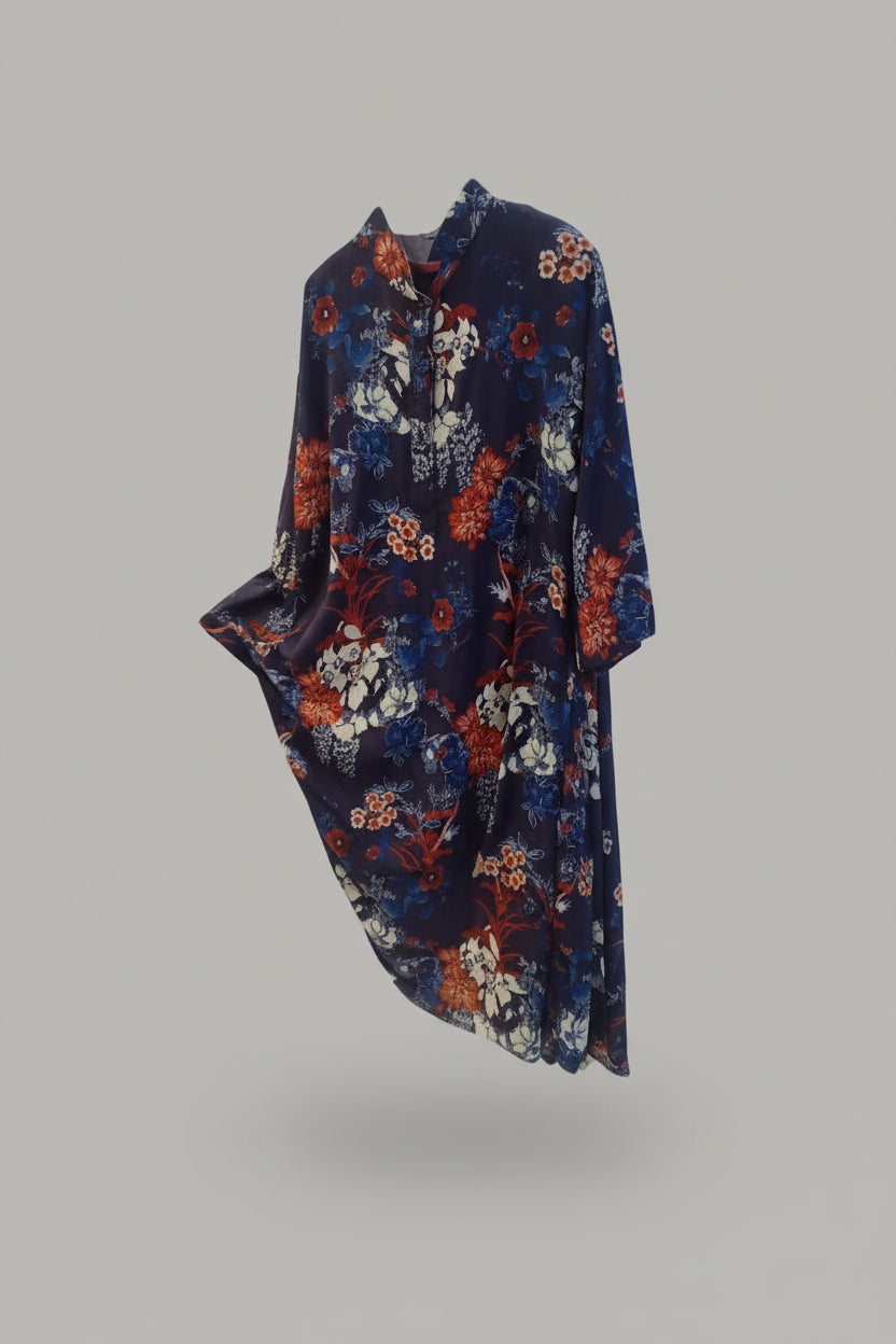 Girls Floral Ruffle Sleeve Party Dress 945