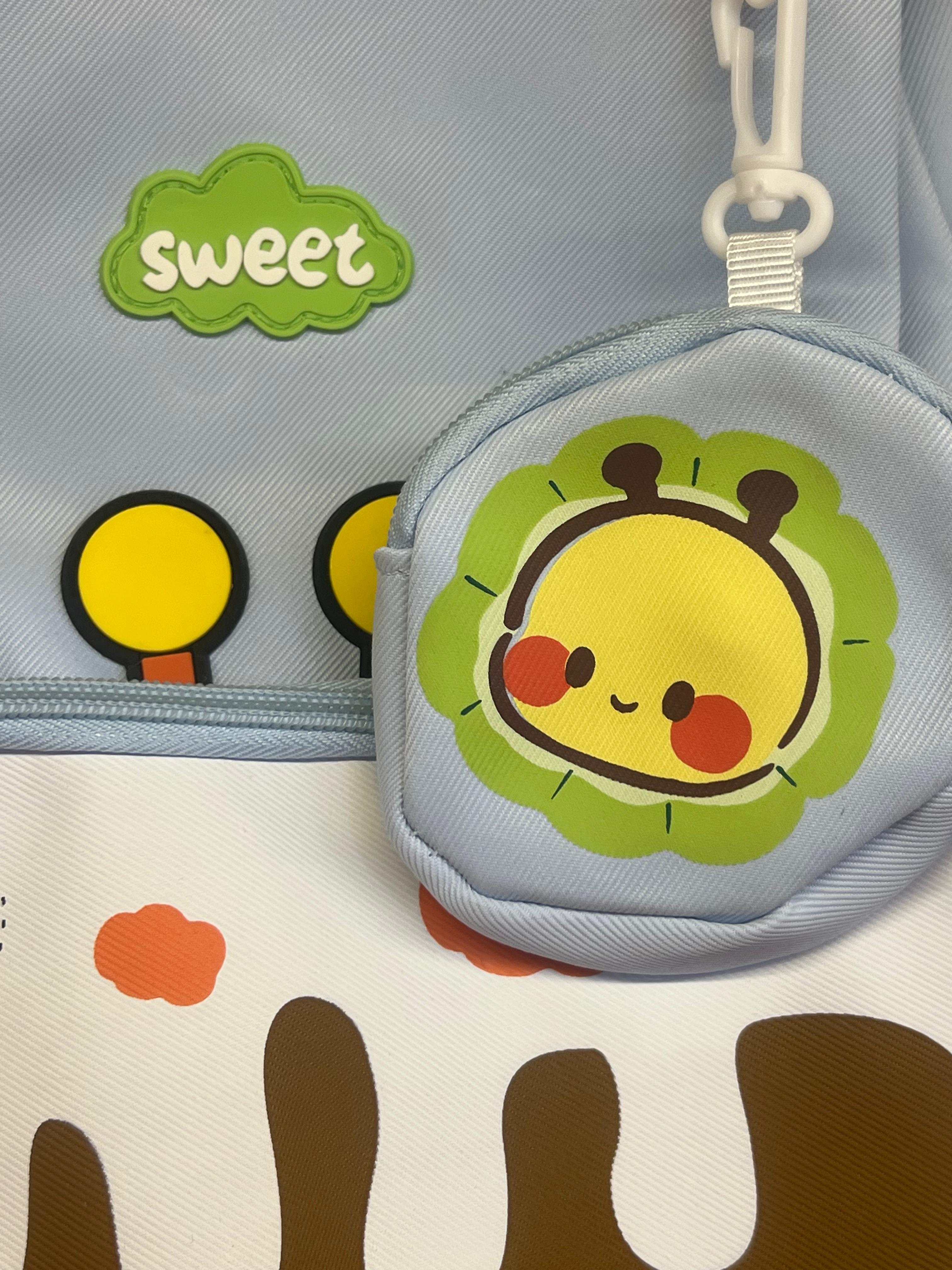 Sweet Honey Bee Kids Backpack with Mini Pouch