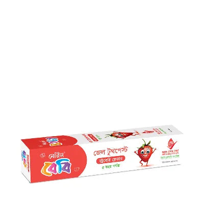 Meril Baby Gel Toothpaste – Orange & Strawberry Flavor 45gm