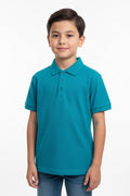 Boys Premium Polo Shirt – Soft Cotton Piqué 151 Teal Green