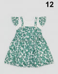 Girls' "Hello Summer" Floral Print Cotton Dress 12