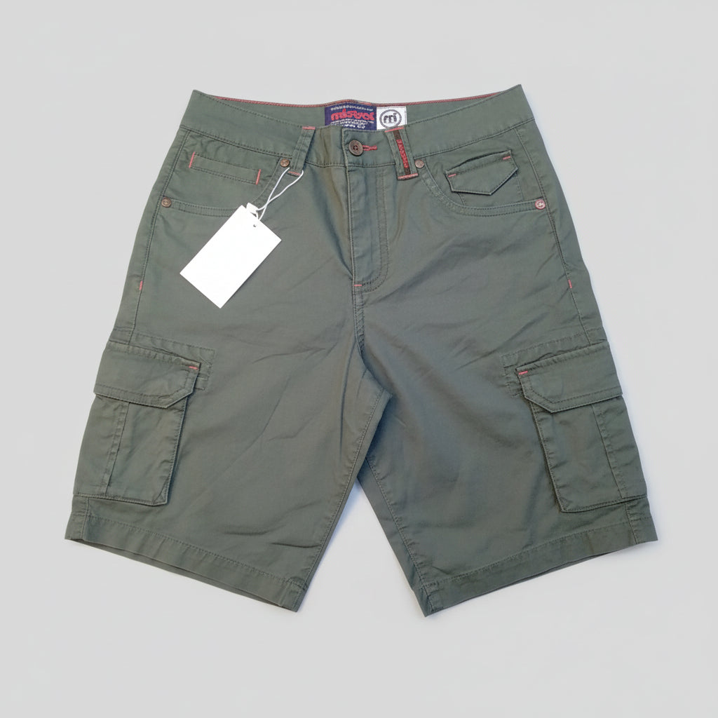Boys Slim Fit Cargo Shorts Derk Green