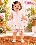 Baby Girls Polka Dot Ruffle Top & Shorts Set – GD366