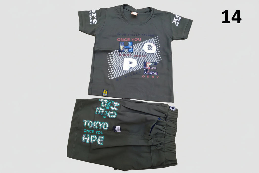 Boys Summer Outfit Set / Boys T-Shirt & Shorts Set...14..