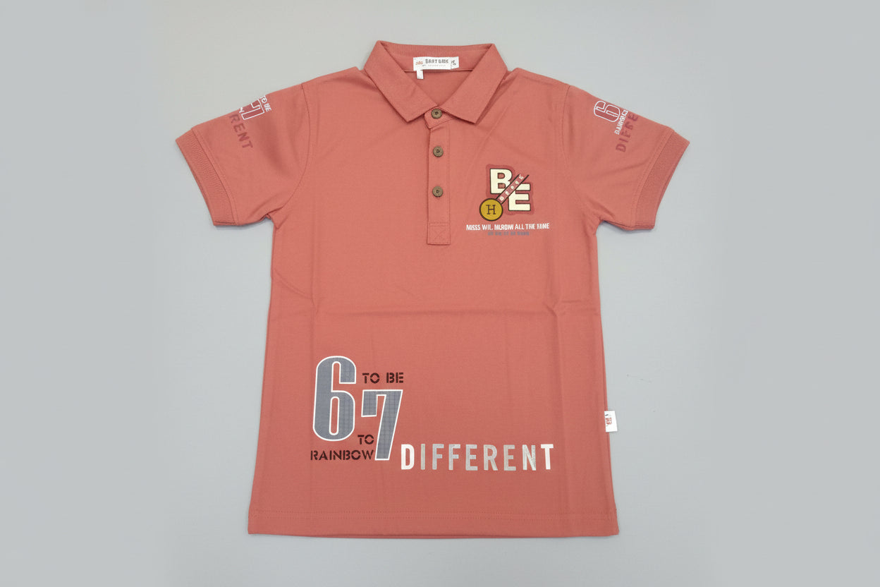 Kids Printed Polo T-Shirt – Be Different 67 Edition 301