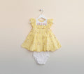 Girls Print Dress Set with Bloomers 209