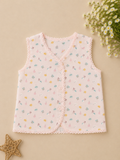 Baby Girls Ditsy Floral Lace Trim Wrap Vest-GD65