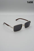 Classic Matte Square Frame Sunglasses 1608