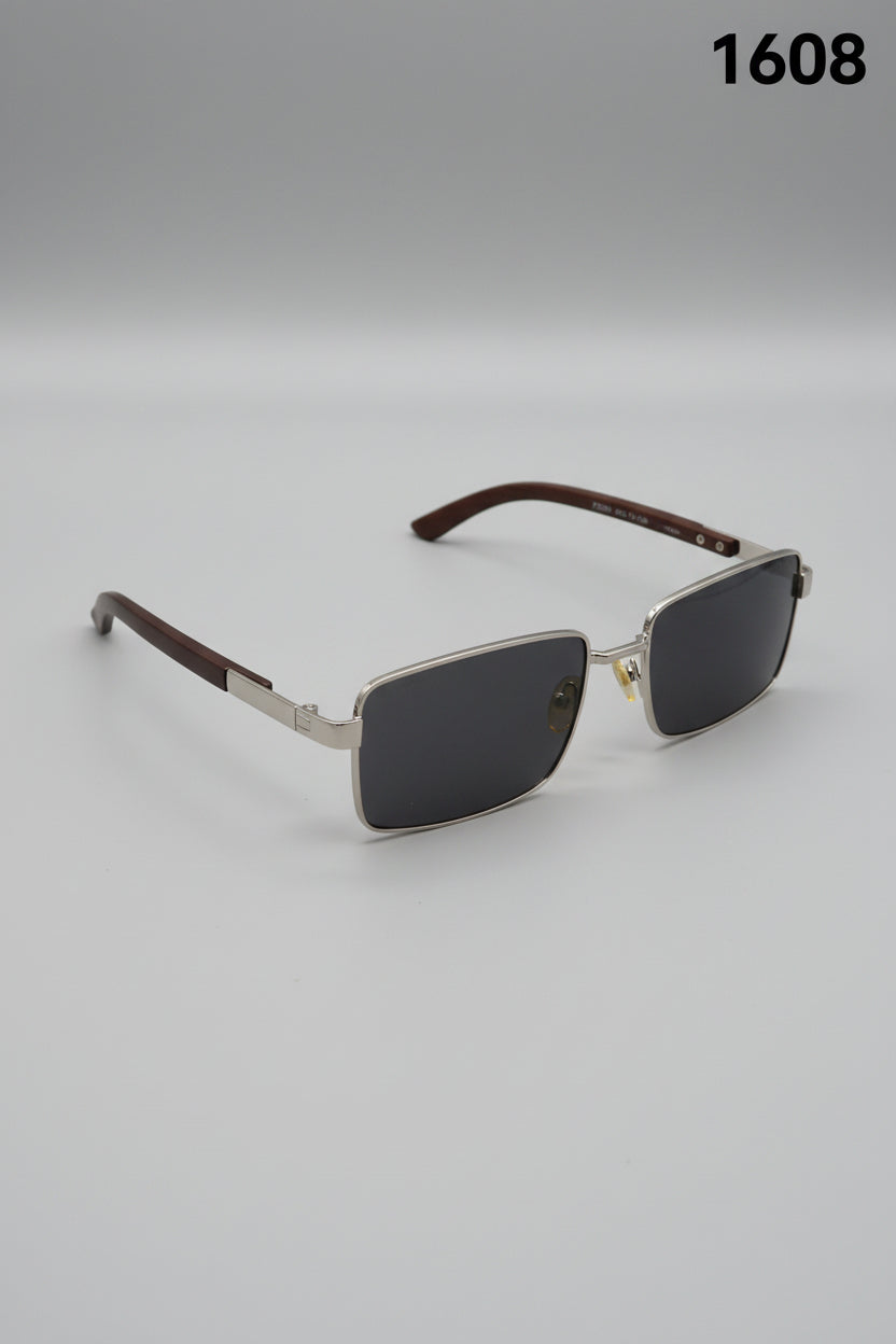 Classic Matte Square Frame Sunglasses 1608