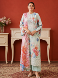 Luxury Digital Printed Lawn Three Piece Set -C282