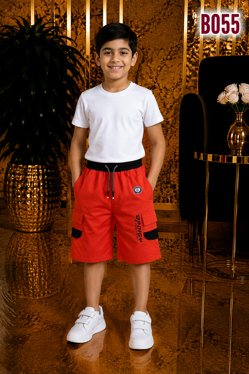 Boys Premium Cargo Shorts-BO55