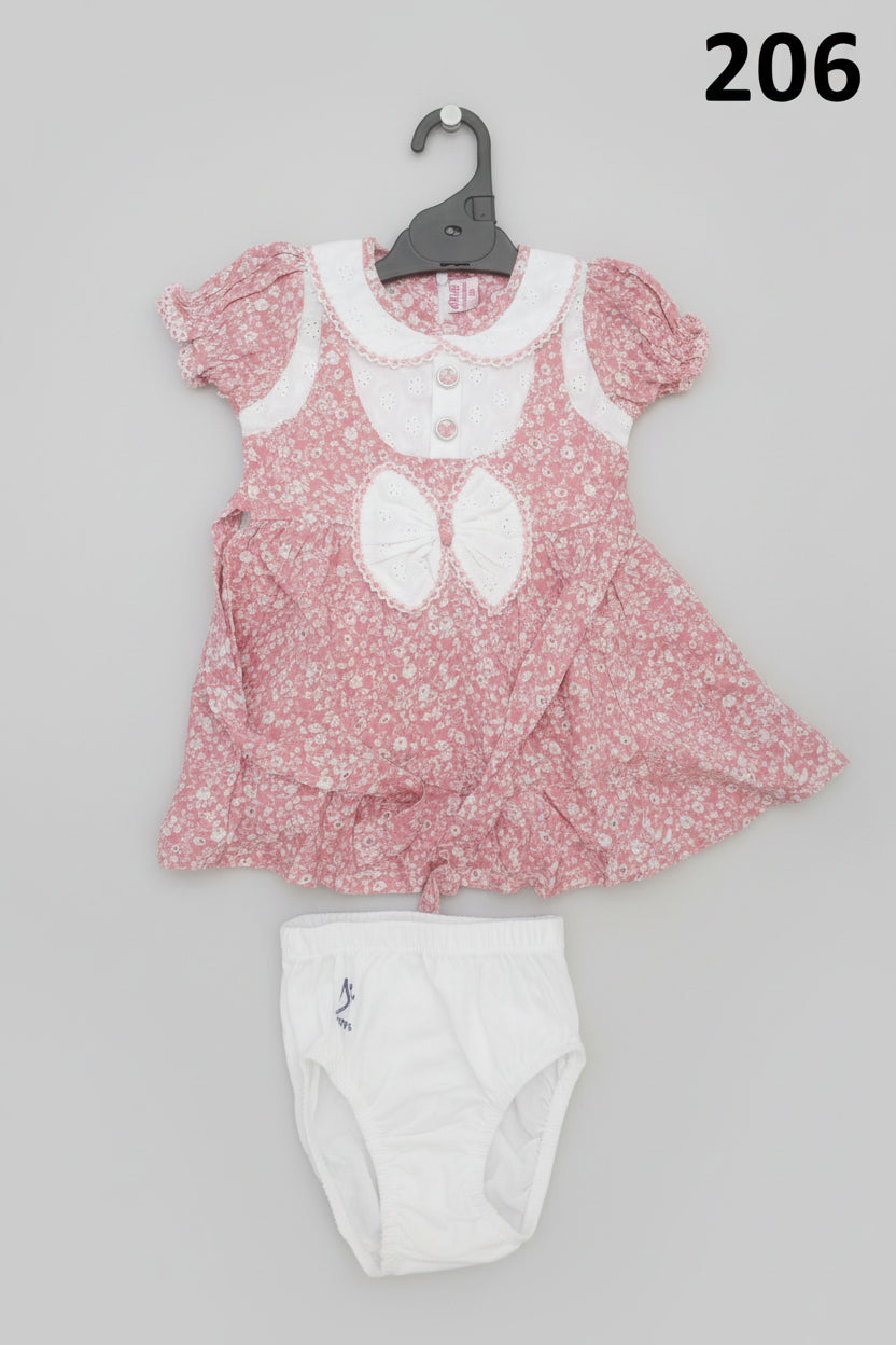 Premium Baby Girls Floral Dress Set (Top + Bloomer)206