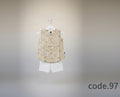 Girls Printed Sleeveless Top with White Pants Set-97