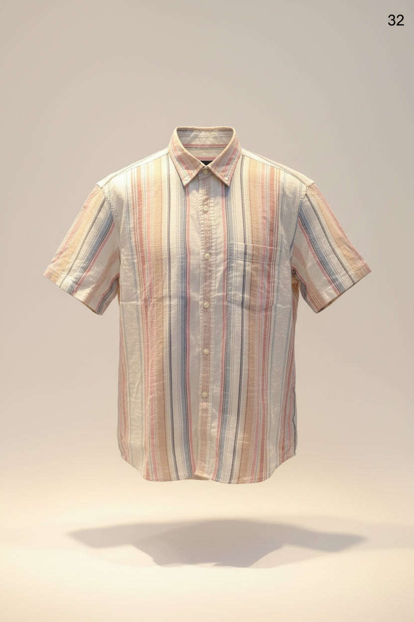 MENS S/S SHIRT F _GATSBY 32 RAINBOW