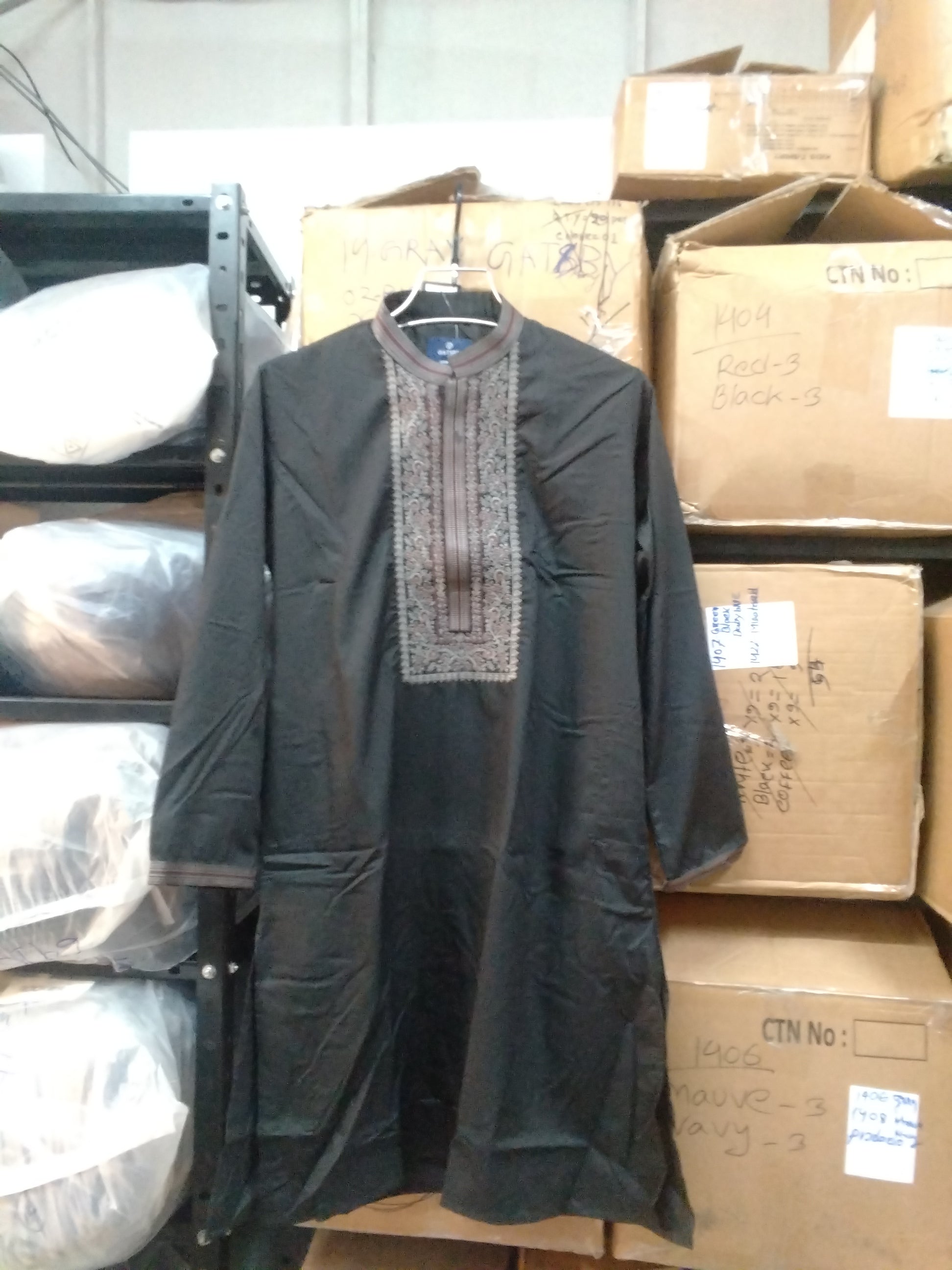 Gatsby Mens panjabi new STY 22_ BLACK 4055