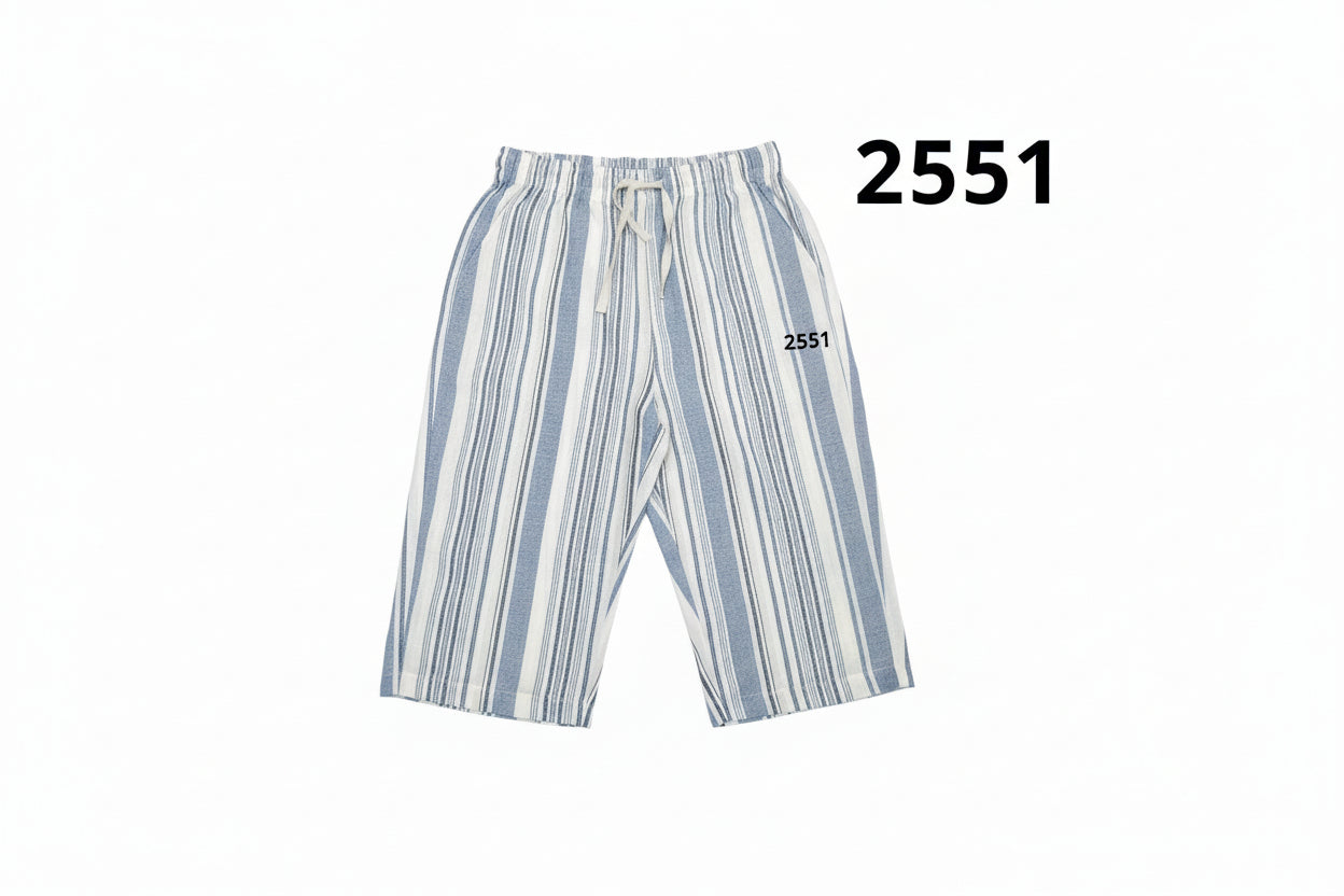 Boys Premium Cotton Stripe Shorts-C33