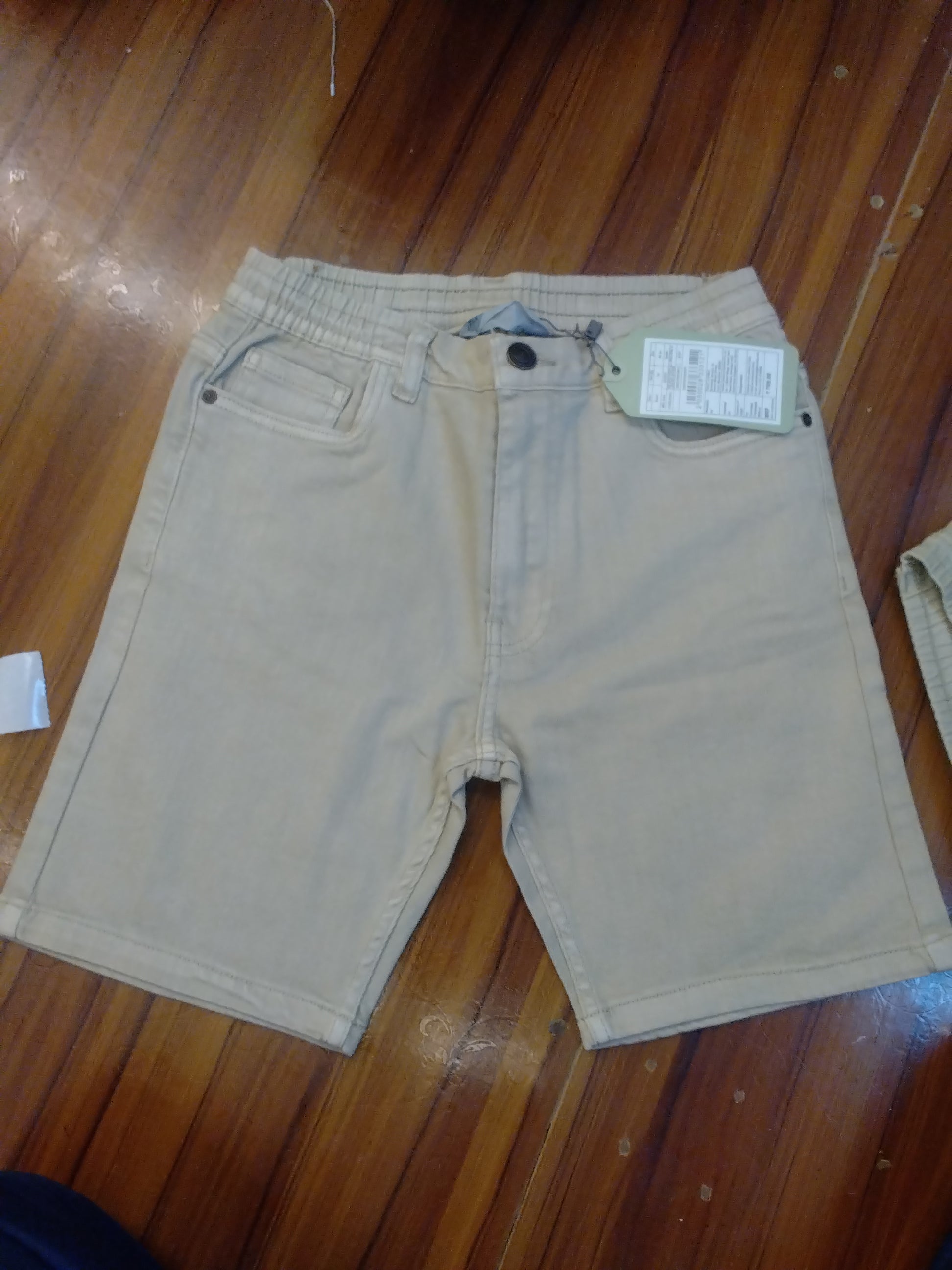 Men’s Casual Belted Cotton Shorts crm