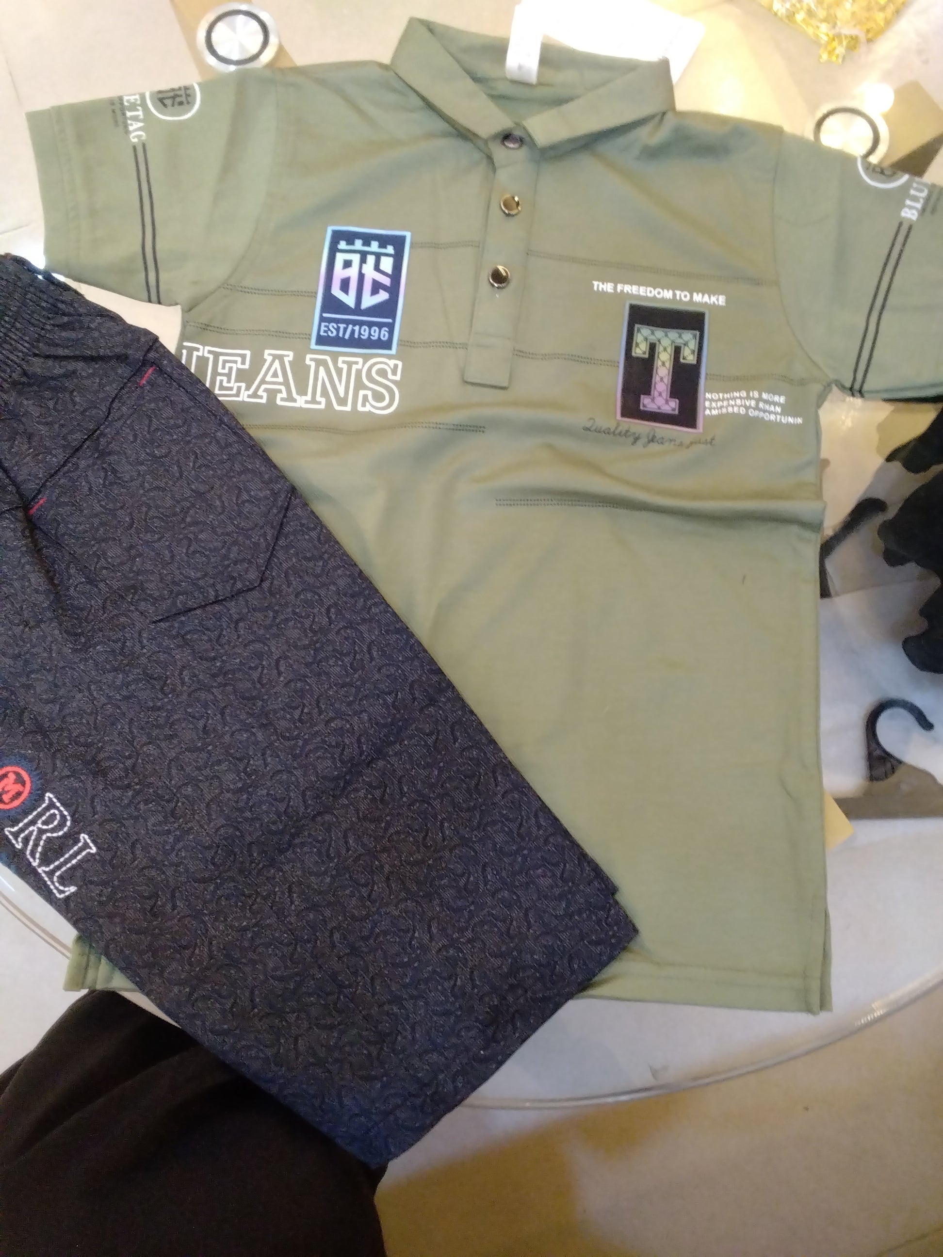 Boys Premium Polo T-Shirt & Shorts Set – Casual Summer Wear.307.
