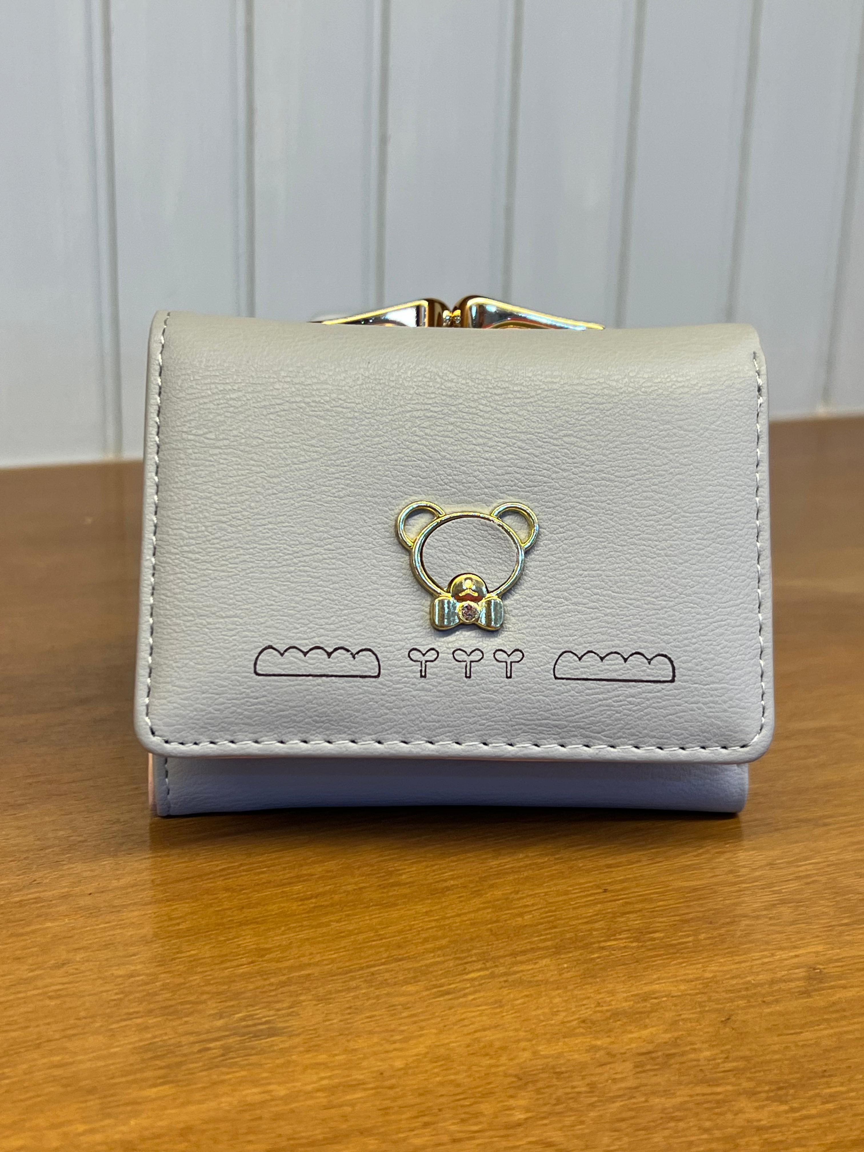 Cute Bear Lock Mini Wallet for Women