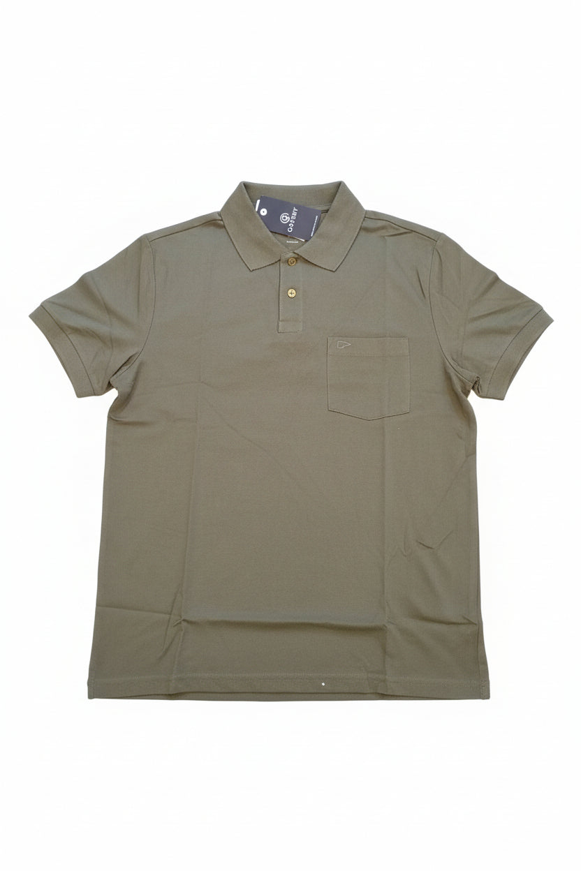 GATSBY Mens Polo T-shirt Olive Poolbasics 4016