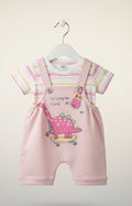 Baby Boys & Girls Dinosaur Dungaree Set 125