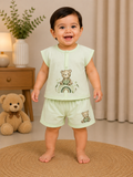 Baby Teddy Rainbow Sleeveless Top & Shorts Set-GD57