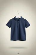 Boys Premium Polo Shirt – Soft Cotton Piqué 158 Blue