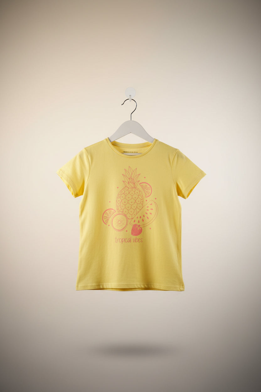 Premium Kids Cotton T-Shirt – Boys & Girls Casual Graphic Tee 2054