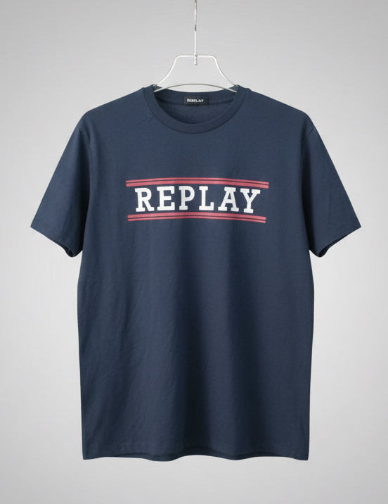 Mens Premium Navy Blue T-SHIRT 091