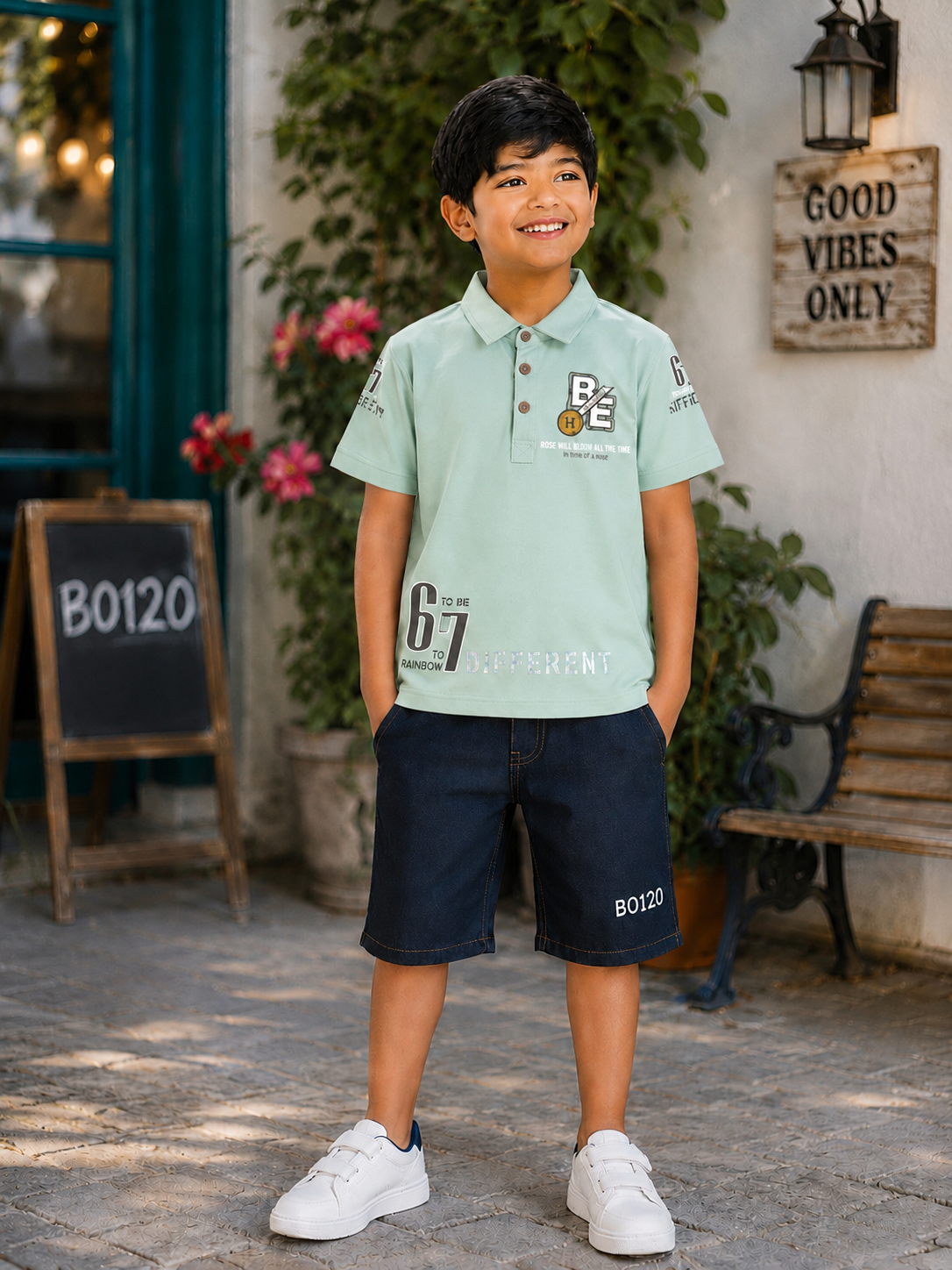 Boys Premium Graphic Polo T-Shirt – BO120