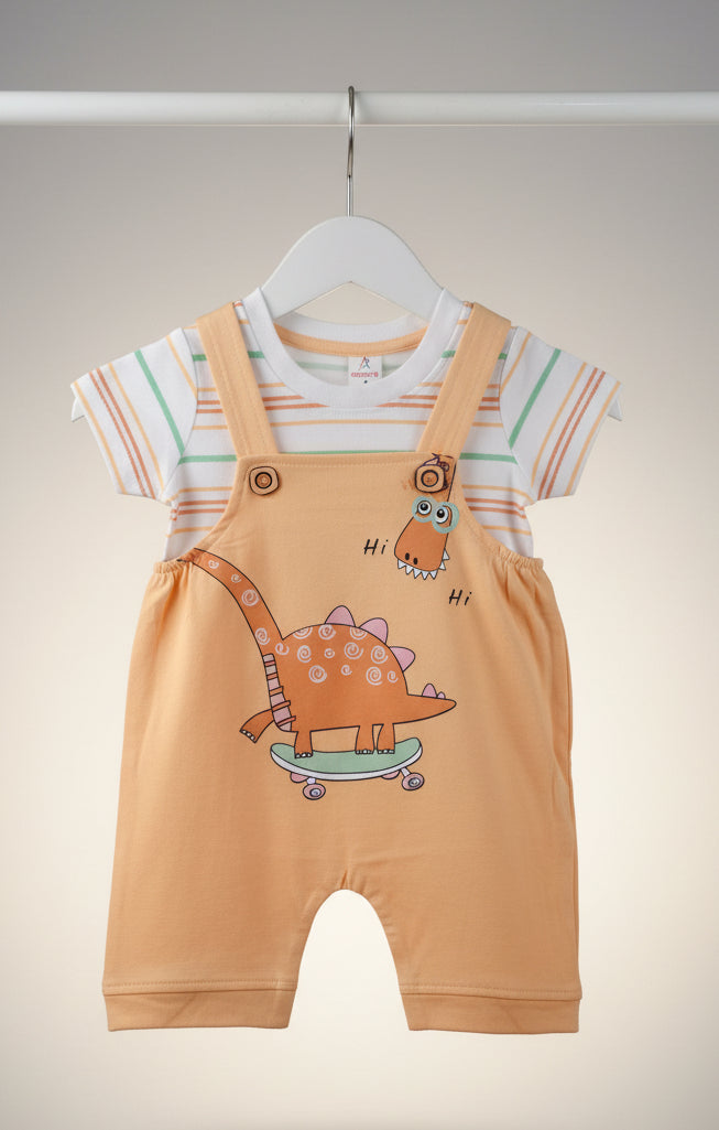 Baby Boys & Girls Dinosaur Dungaree Set 125