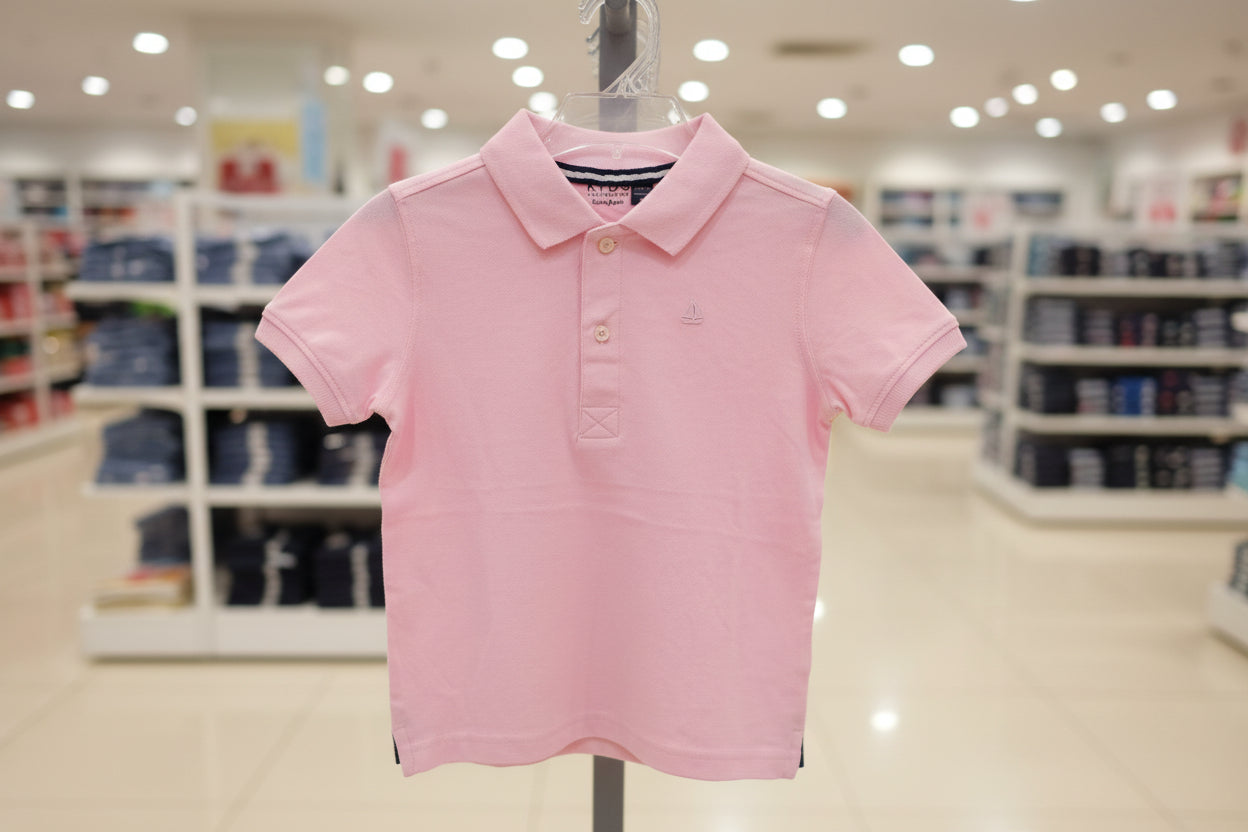 Boys Premium Polo Shirt – Soft Cotton Piqué 152 Pink